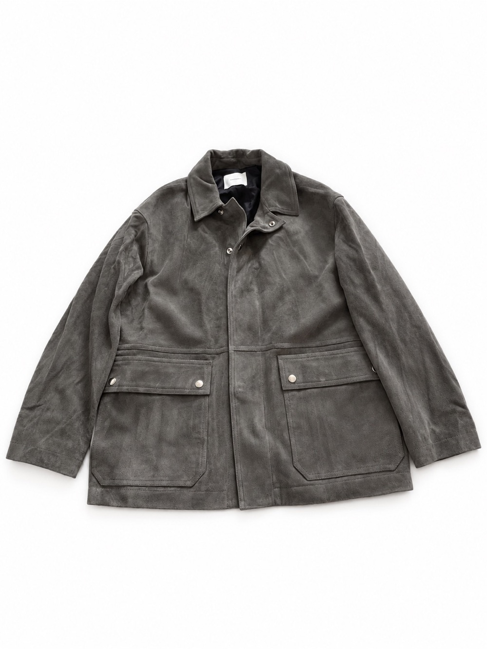 NWT! Nanushka Men’s Grey Suede Field Jacket